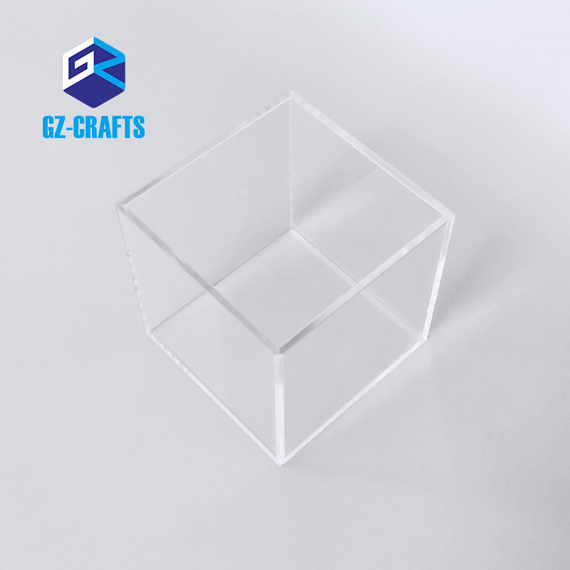 Clear 5-Sided Acrylic Display Cube Boxes 4x4x4 inch 5 Sides Acrylic Display Cube