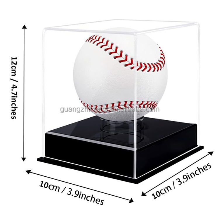 Clear Acrylic Baseball Storage Case Acrylic Memorabilia Baseball Show Case