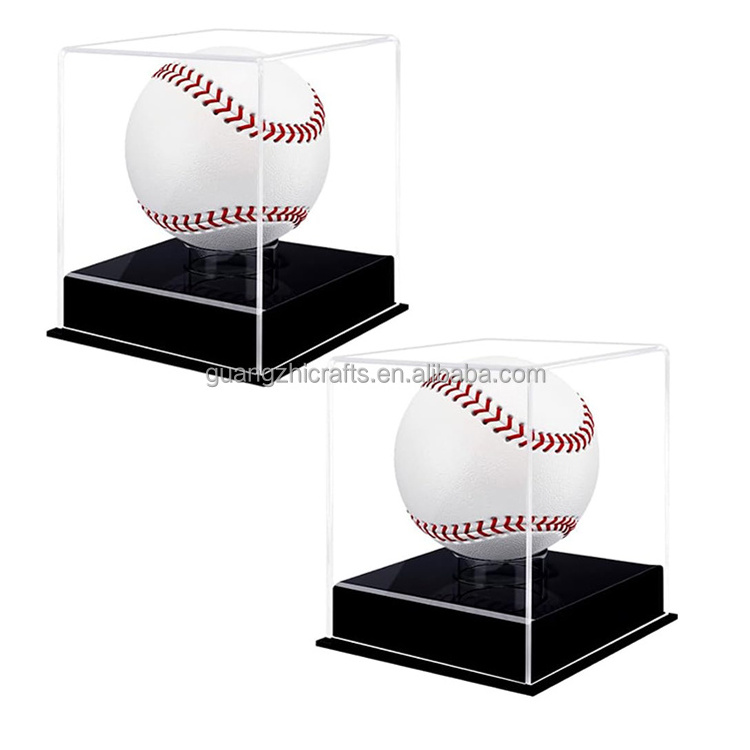 Clear Acrylic Baseball Storage Case Acrylic Memorabilia Baseball Show Case