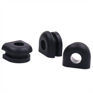 Customized  silicone rubber  black square oval rubber grommet