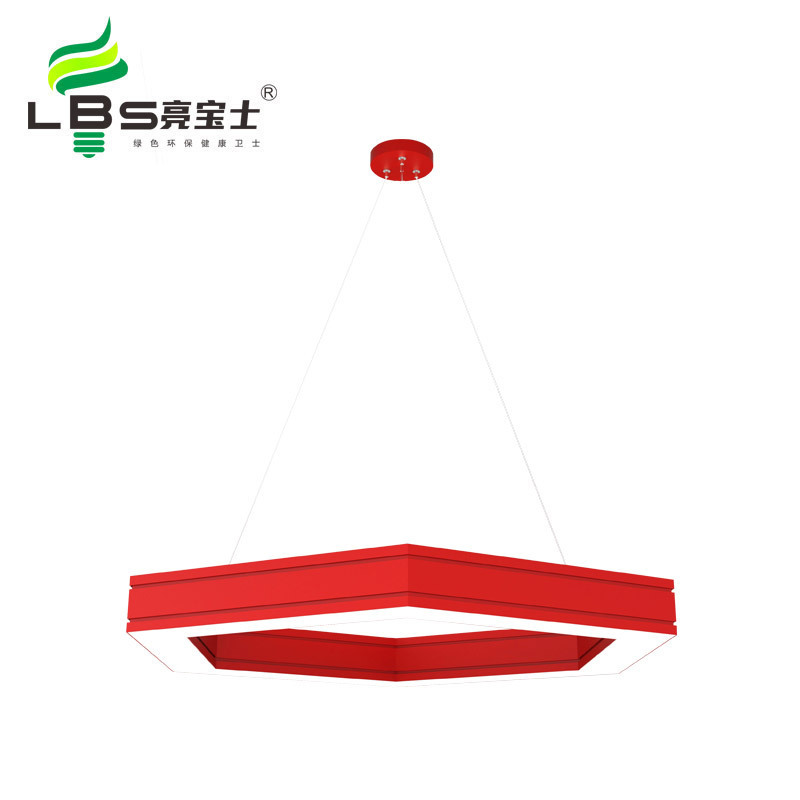 odern hexagon gym lighting fixture pendant led aluminum hanging long ceiling light Pendant Light