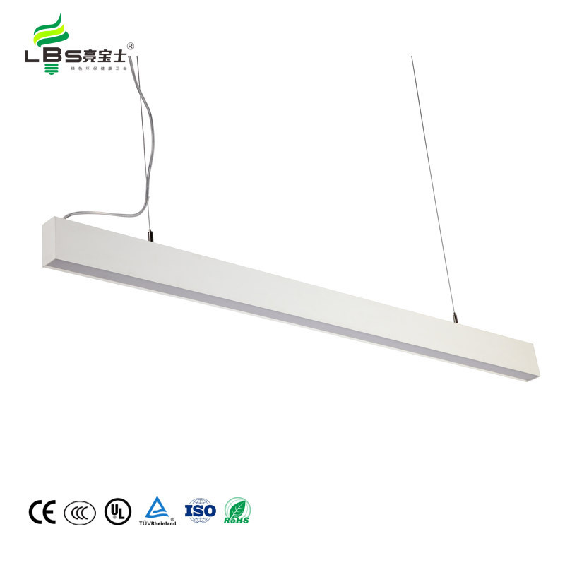 Customized white supermarket gym office deformable modular cove wall pendant led linear light