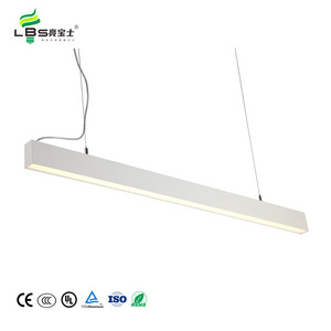 Customized white supermarket gym office deformable modular cove wall pendant led linear light