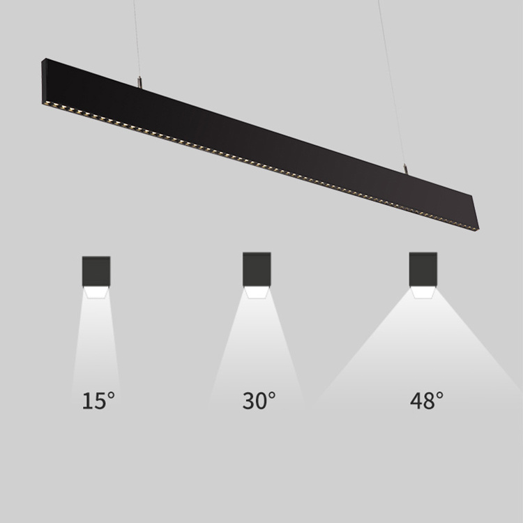 Hot Selling Commercial Chandelier Office Hanging Linear Lamp 24W Led Batten Lamp