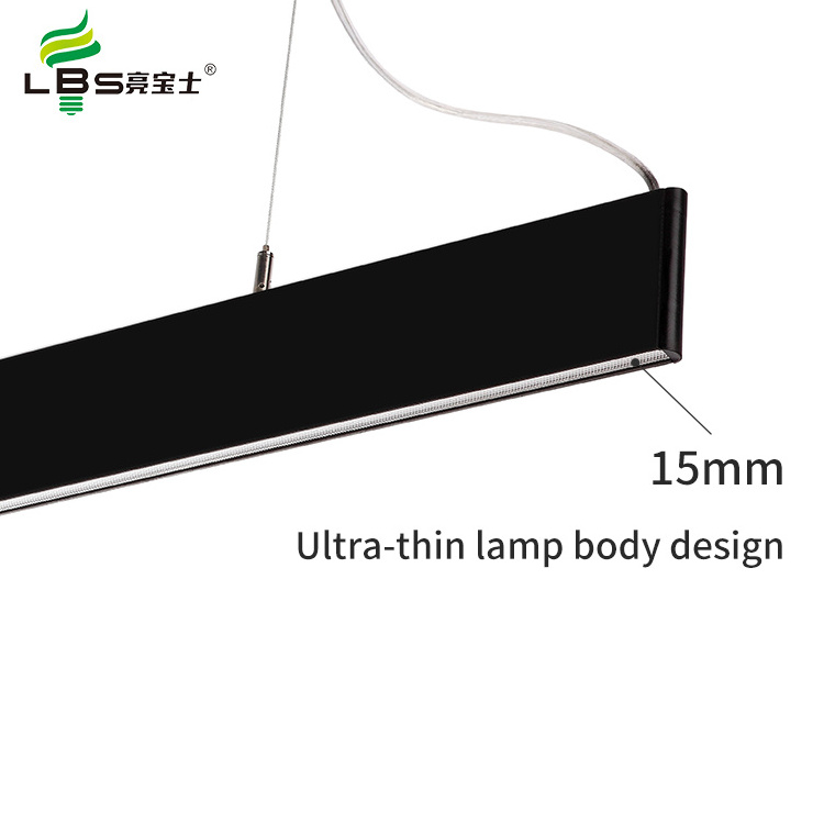 Hot Selling Commercial Chandelier Office Hanging Linear Lamp 24W Led Batten Lamp