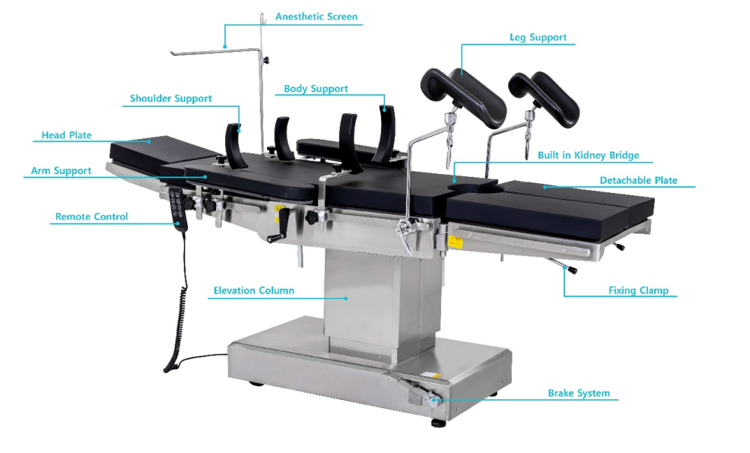 electric operation theatre general surgery and urology patient operating table