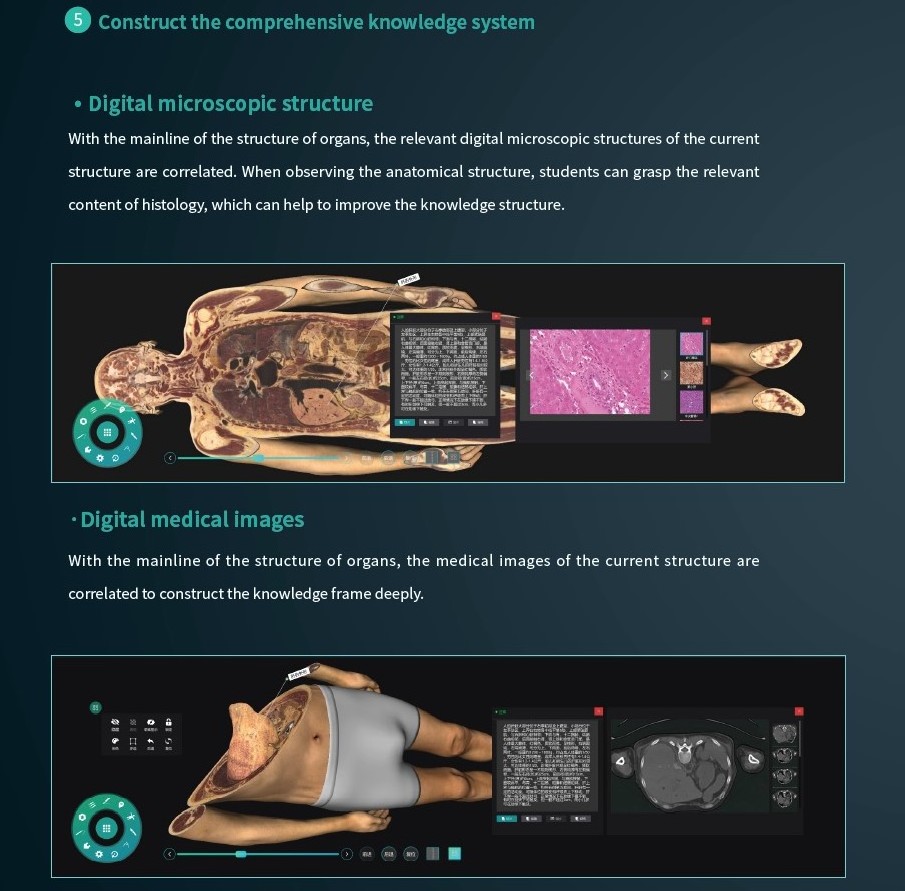 Medical Education System Virtual Anatomy Table 3D Virtual Autopsy Table