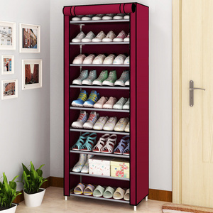 Portable Non Woven 4/5/6/7/8/9/10 Tiers Non-woven Fabric Expandable Organiser Shoe Rack