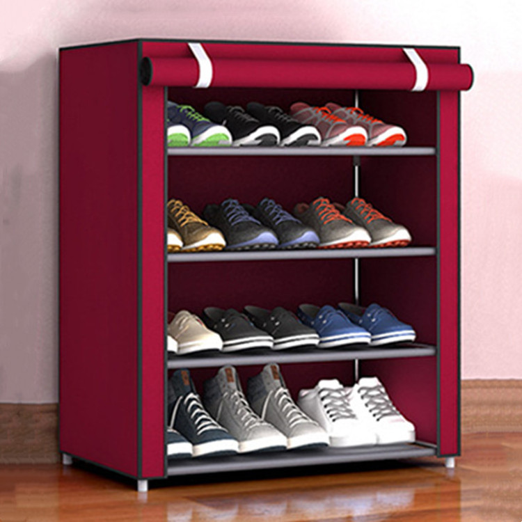 Portable Non Woven 4/5/6/7/8/9/10 Tiers Non-woven Fabric Expandable Organiser Shoe Rack