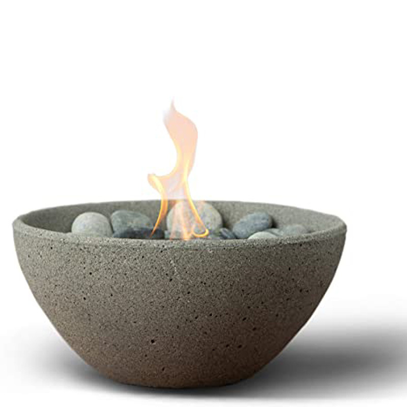 Portable  Mini Outdoor Garden Table Top Small Size Indoor Concrete Burning Fire Pit Bowl For Table