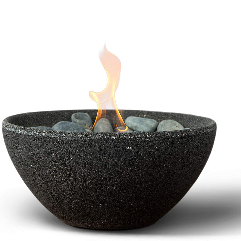 Portable  Mini Outdoor Garden Table Top Small Size Indoor Concrete Burning Fire Pit Bowl For Table