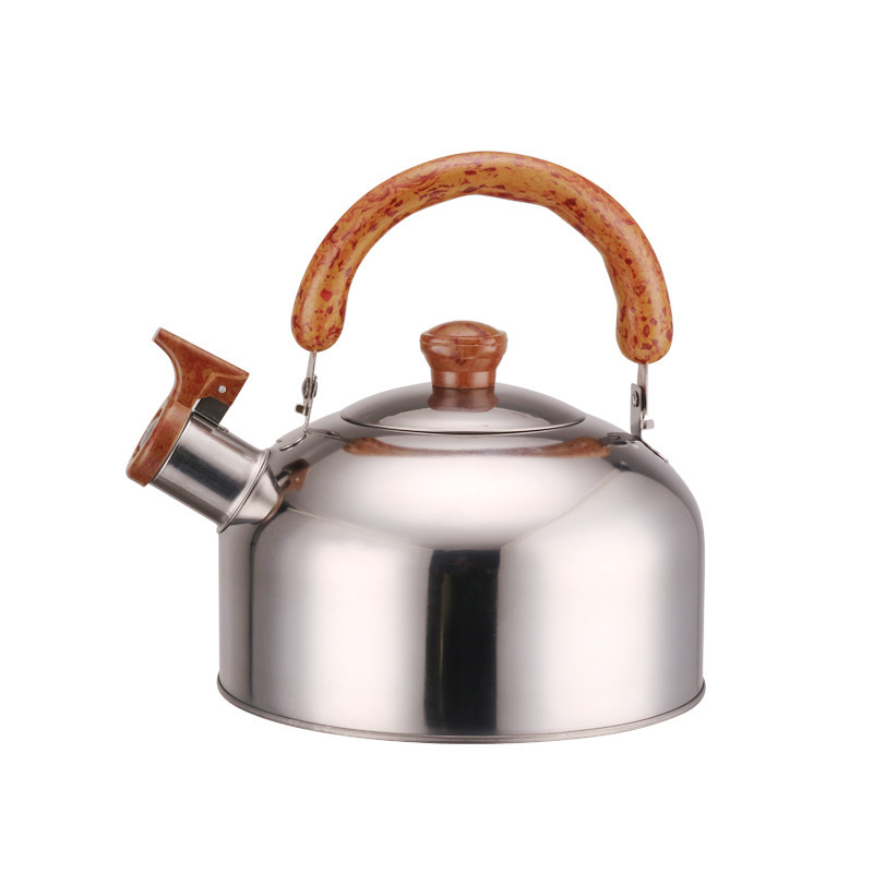 3L Electric Wood Handle Stainless Steel Hemispherical Water Kettle, Induction Cooker, Gas Universal Water Kettle