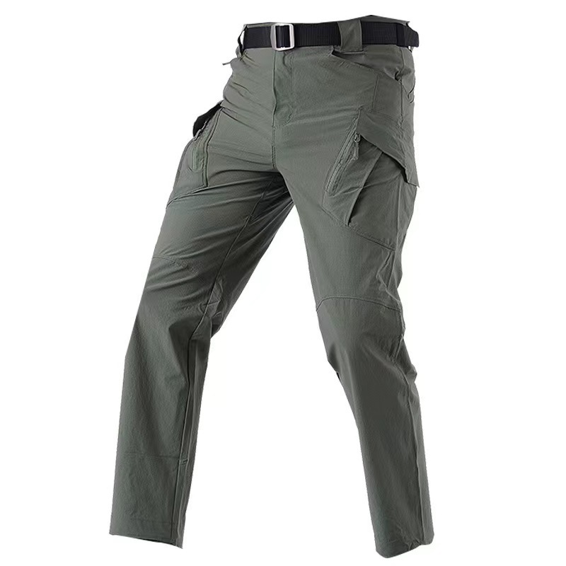 Summer quick-drying 95% nylon  5% spandex  outdoor tactical X9 breathable  waterproof four side  stretchable  pants men's p