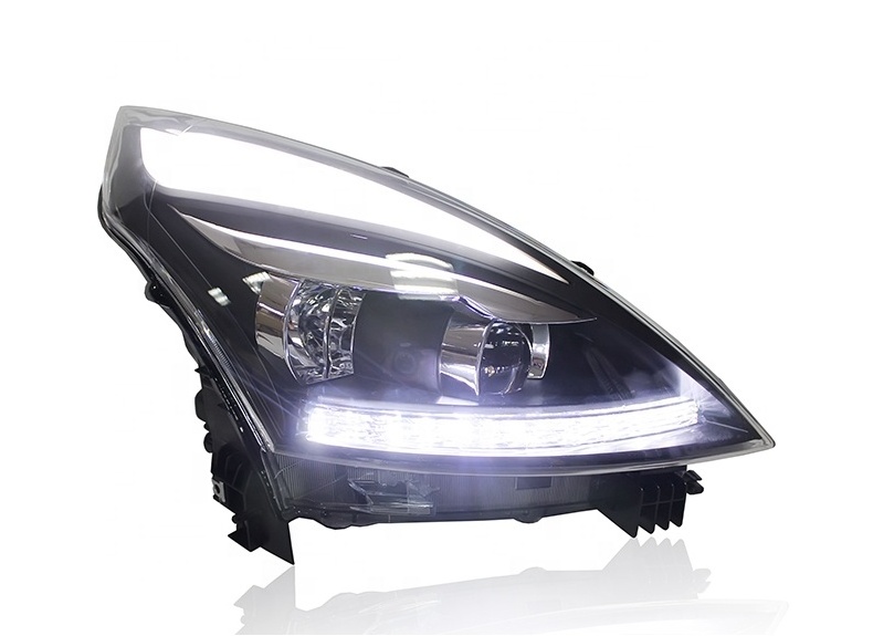 2008-2012 for Nissan Teana Headlights Altima LED Headlight DRL Hid Option Head Lamp Angel Eye Beam