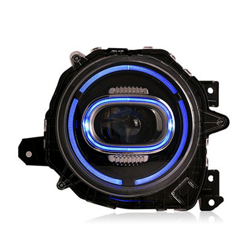 For 2018-2020 Suzuki Jimny Headlight Assemblies Modified With LED Lens One Touch Blue Daytime Running Light Turn Signal