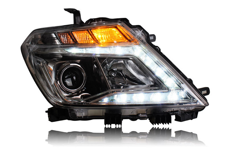 headlights for Nissan Patrol Headlight 2012-2016 DRL Head Lamp Angel Eye