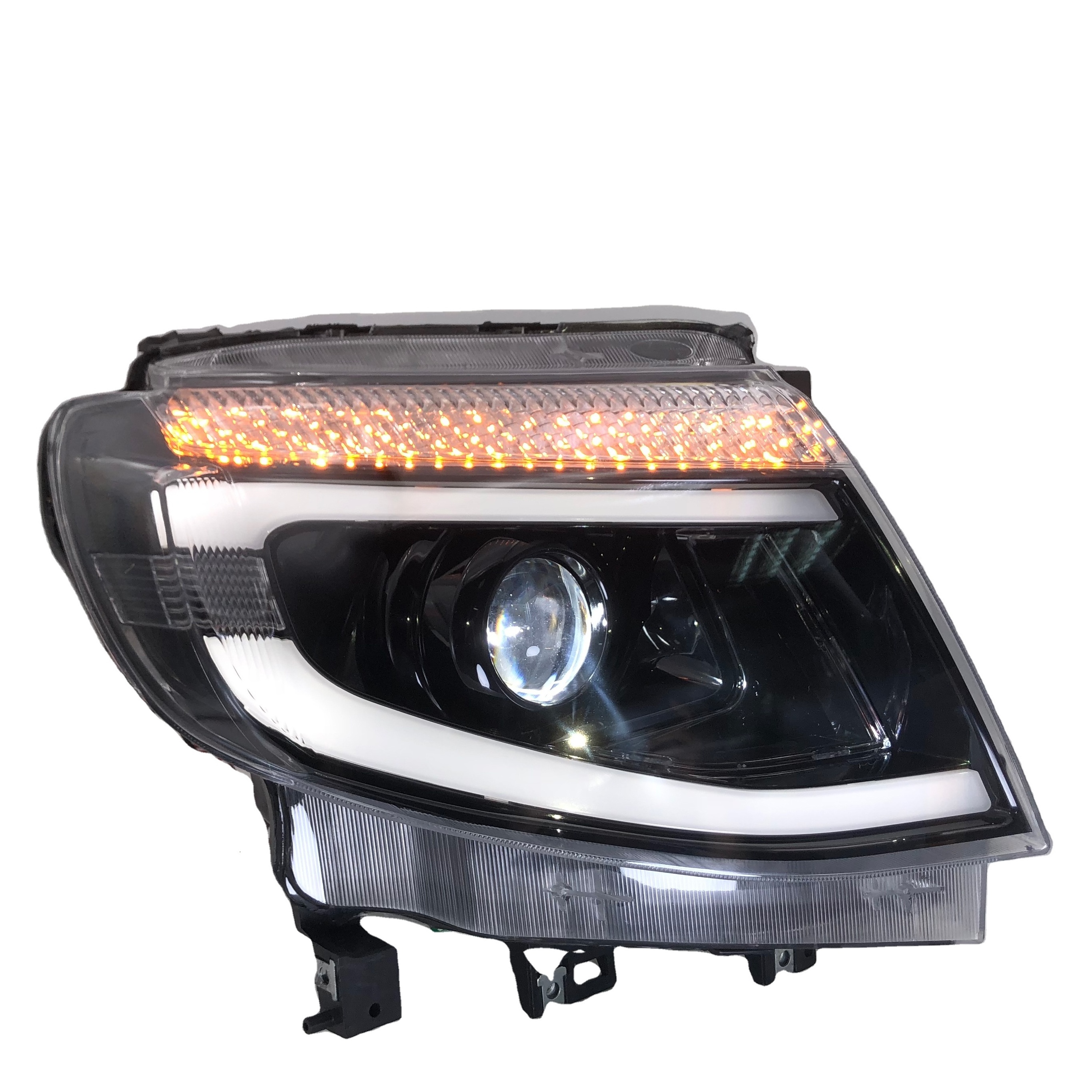 Headlight For Ford Ranger T6 2012-2015 Car  LED DRL Hella 5 Xenon Lens Hid H7 Everest Car