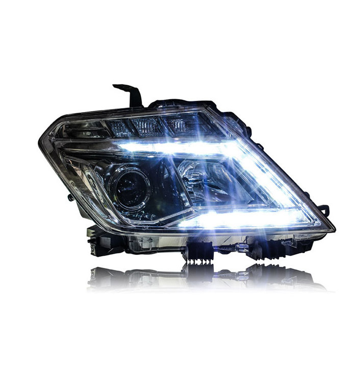 headlights for Nissan Patrol Headlight 2012-2016 DRL Head Lamp Angel Eye