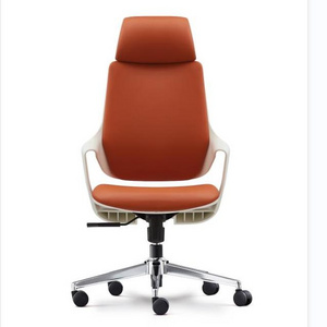 Wholesale Executive Boss Leather Luxury Commercial Standard Arm  High Back Swivel Office Chair