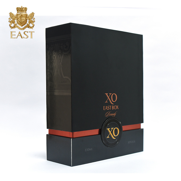 Wholesale customize black wine box packaging with logo paper box for perfume ,luxury bracelet gift box