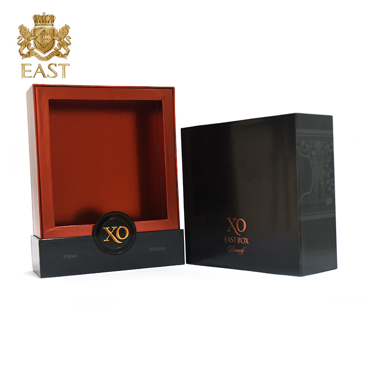 Wholesale customize black wine box packaging with logo paper box for perfume ,luxury bracelet gift box