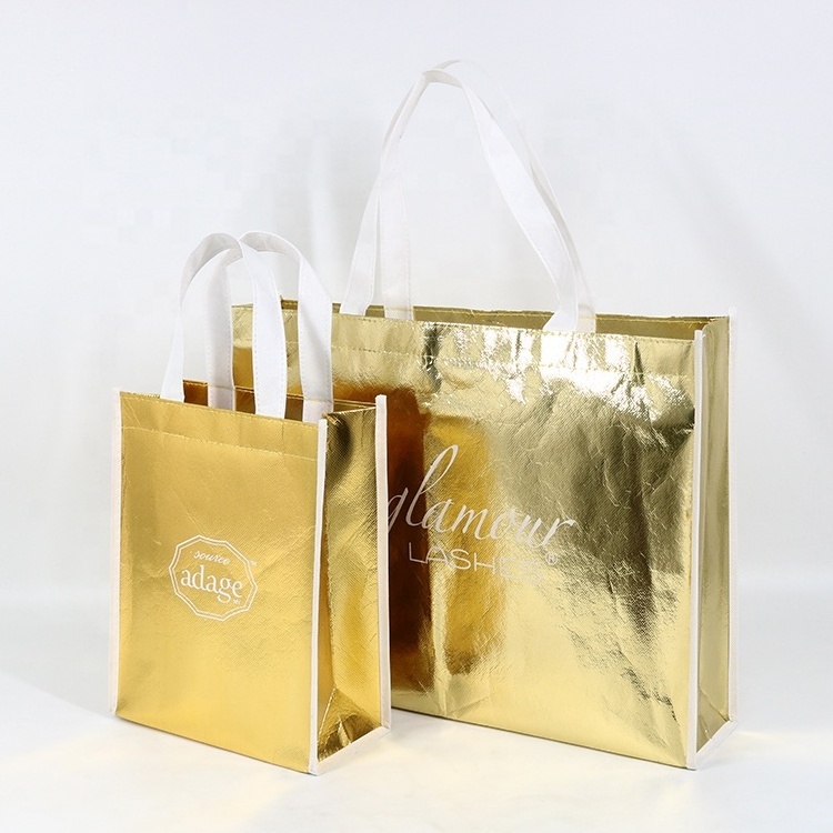 Custom Logo High Quality Laser Laminated PP Non Woven Bag With Zipper Non-woven Shopping Bag