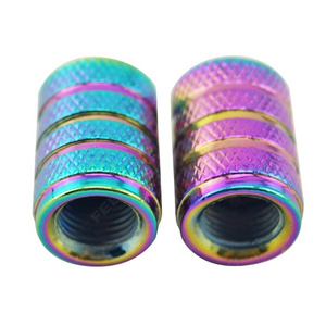 Colorful aluminum alloy wheel wheel tire valve rod hat  dust cover thickening universal steam door nozzle