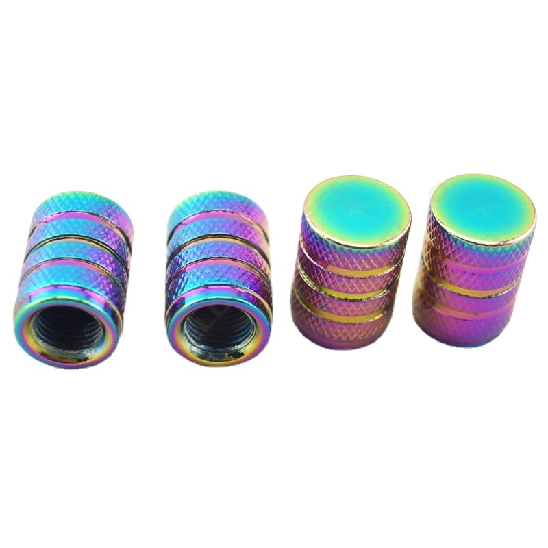 Colorful aluminum alloy wheel wheel tire valve rod hat  dust cover thickening universal steam door nozzle