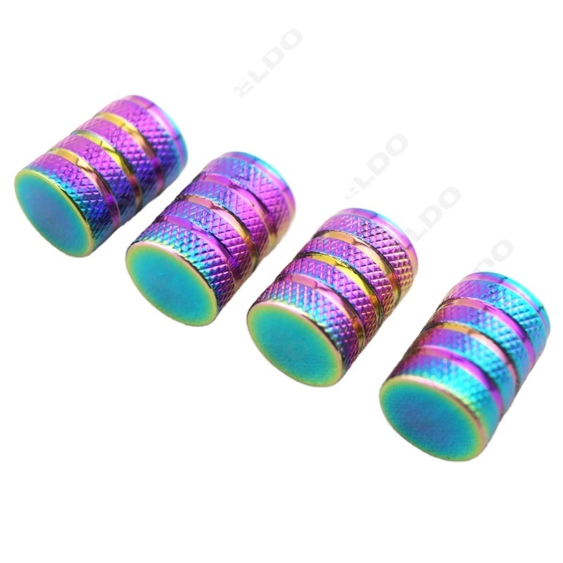 Colorful aluminum alloy wheel wheel tire valve rod hat  dust cover thickening universal steam door nozzle