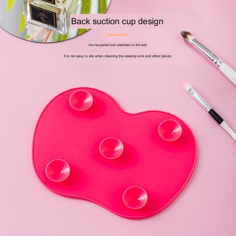 BEAUTY PLANET Cleaning Stick Bath Shower Shampoo Brush Cleaner Egg Scrubber Silicone Brush Cleaning Cosmetic Pad