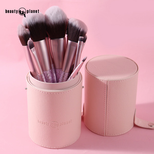 Beauty Planet Custom 12pcs Pinceles De Maquillaje Makeup Artist Supplies Pink Make Up Brushes With Stones And Glitter