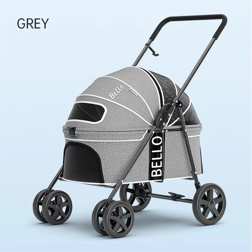 Luxury Customized Wholesale Pet Stroller Detachable Pet Carrier For Pet Dog