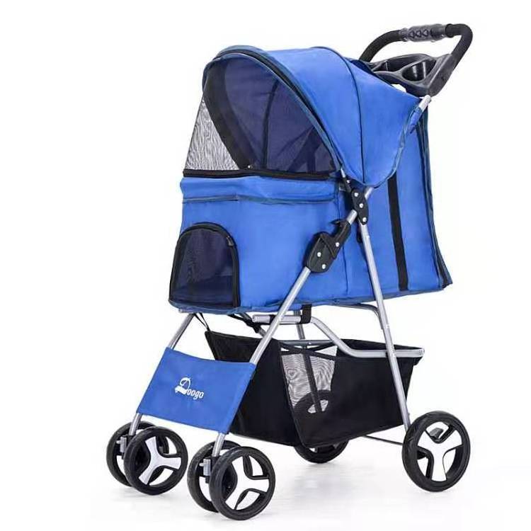 Good Quality Folding Customized Travel Pet Trolley Dog Stroller For Large Dog