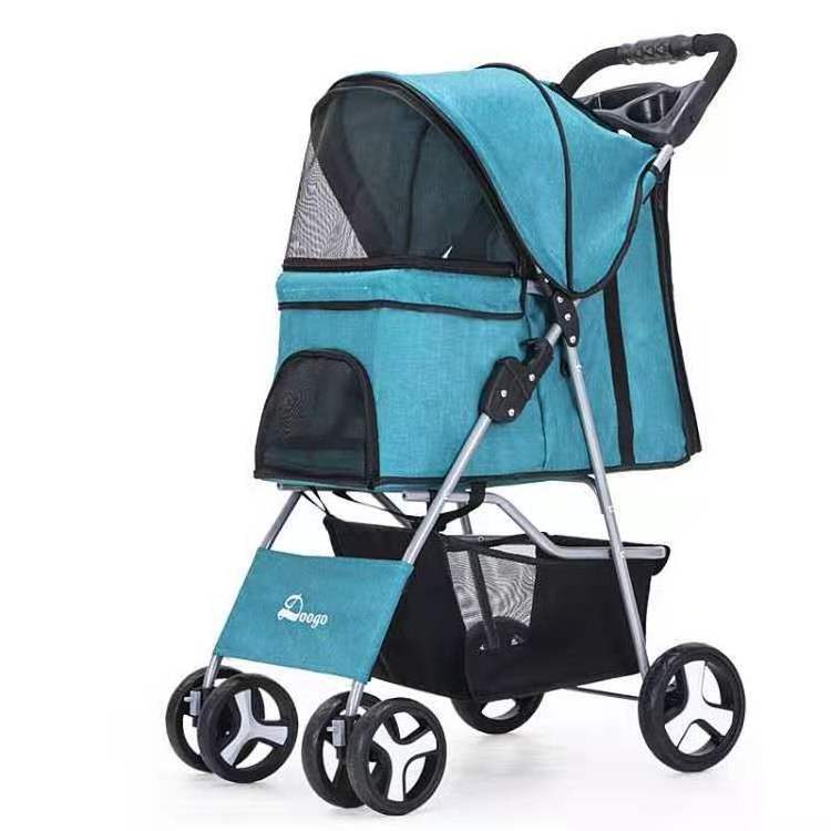 Good Quality Folding Customized Travel Pet Trolley Dog Stroller For Large Dog