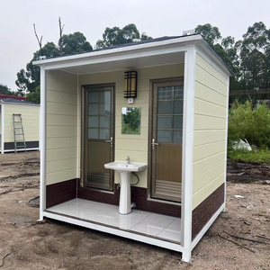 Prefab Modular Trailer Toilet Price For Camping Plastic Adult Public Toilet Portable House