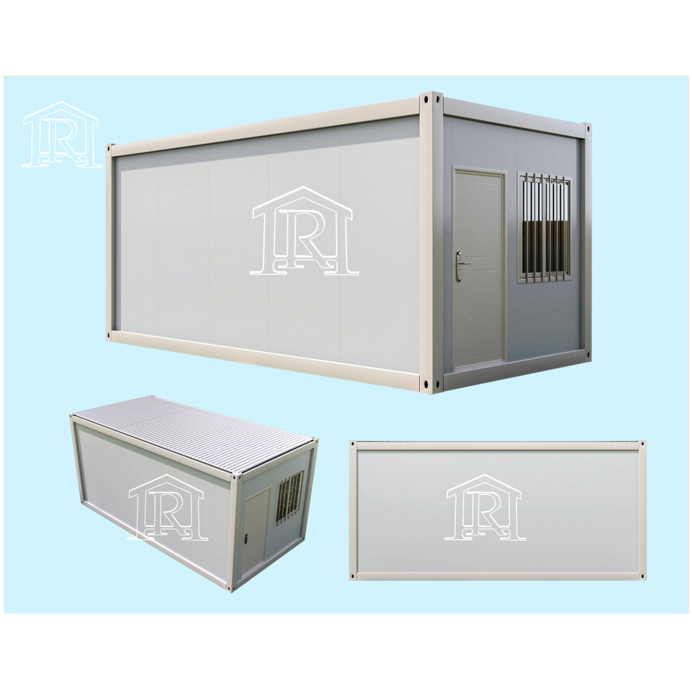 Steel Buildings High Quality Flat Pack Shipping Prefabricated Sandwich Panel Container Folding Portable Garage