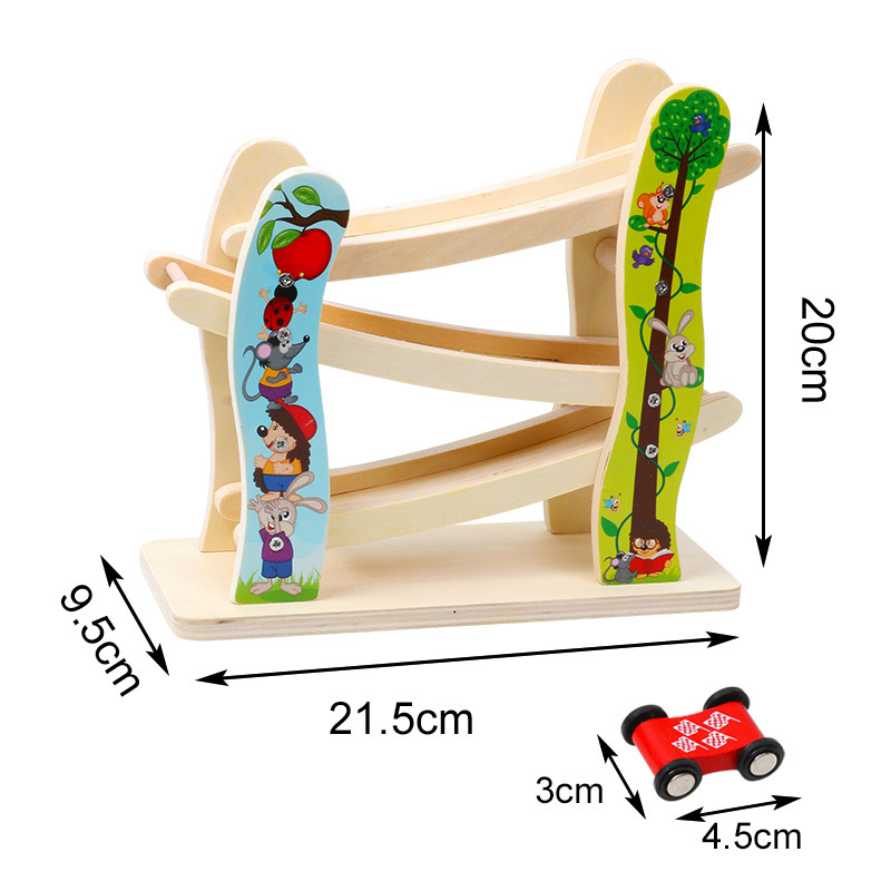 Wooden Car Educational Toys Classic Kids Tricycle Ramp Sliding Cars 2023 Car For Kids