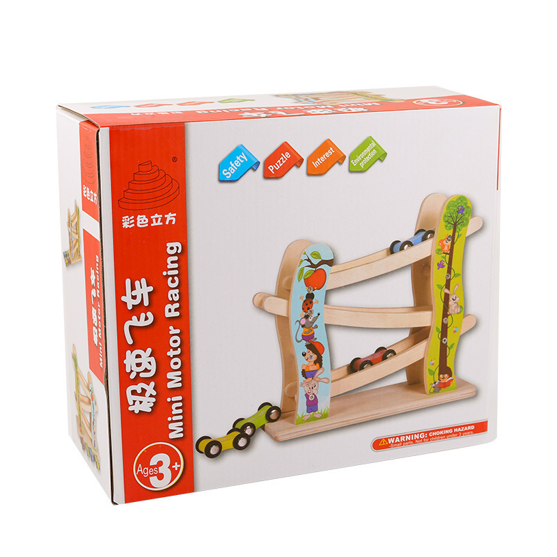 Wooden Car Educational Toys Classic Kids Tricycle Ramp Sliding Cars 2023 Car For Kids