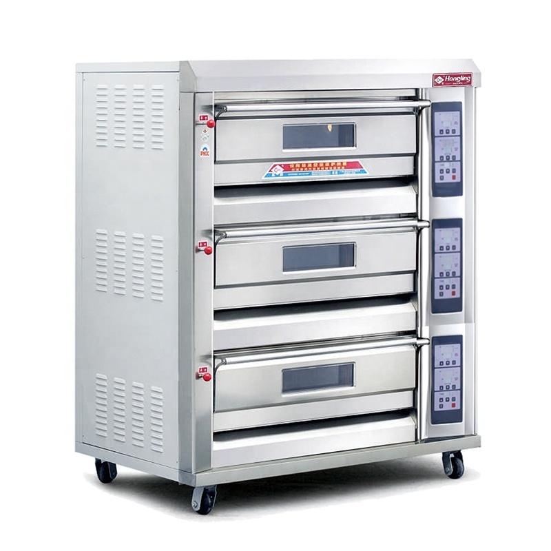 Good quality 3 Deck Gas Bread Baking Oven for Sales