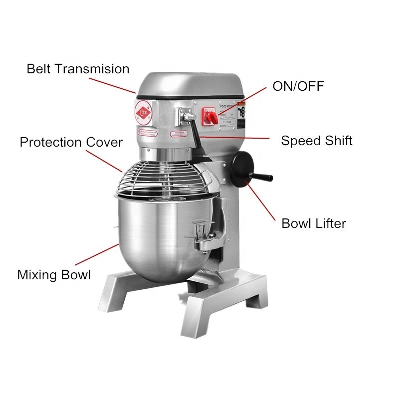 B-25F Planetary Dough Mixer Bakery Machine 20l Cake Mixer