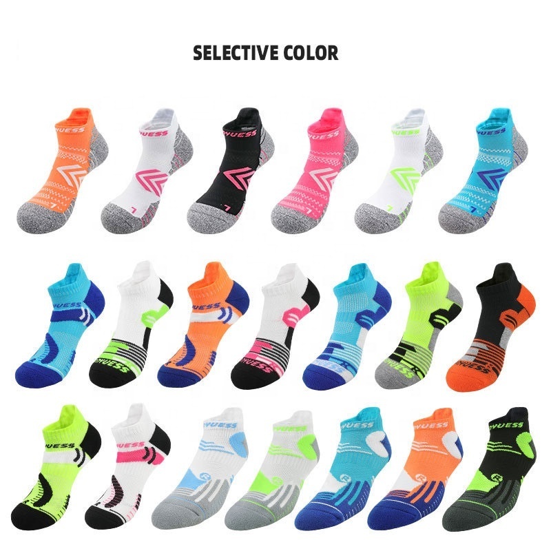 Sport Socks Wholesale Comfort Cushioned Breathable Performance Low Cut Ankle Athletic Running Knitted Compression Socks Spring