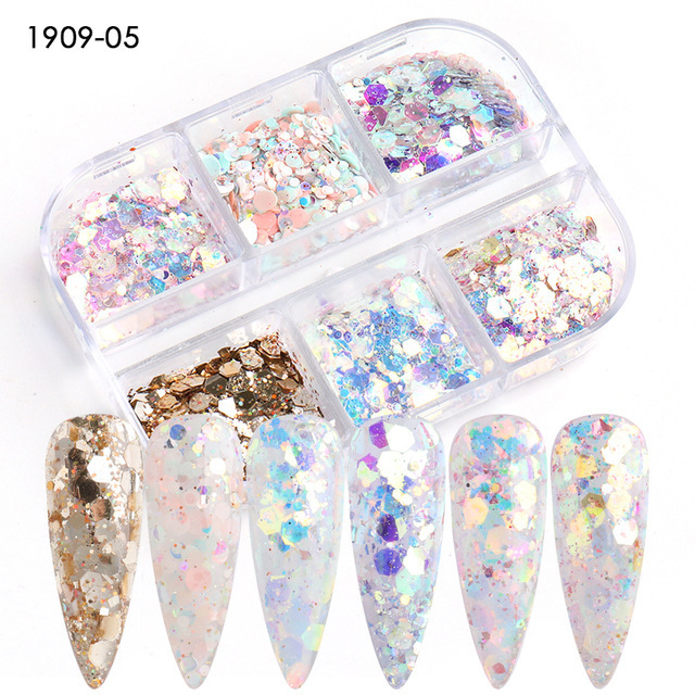 Hot Sale Sparkly Reflective Glitter Different Color Iridescent Diamond Glitter For Nails Makeup