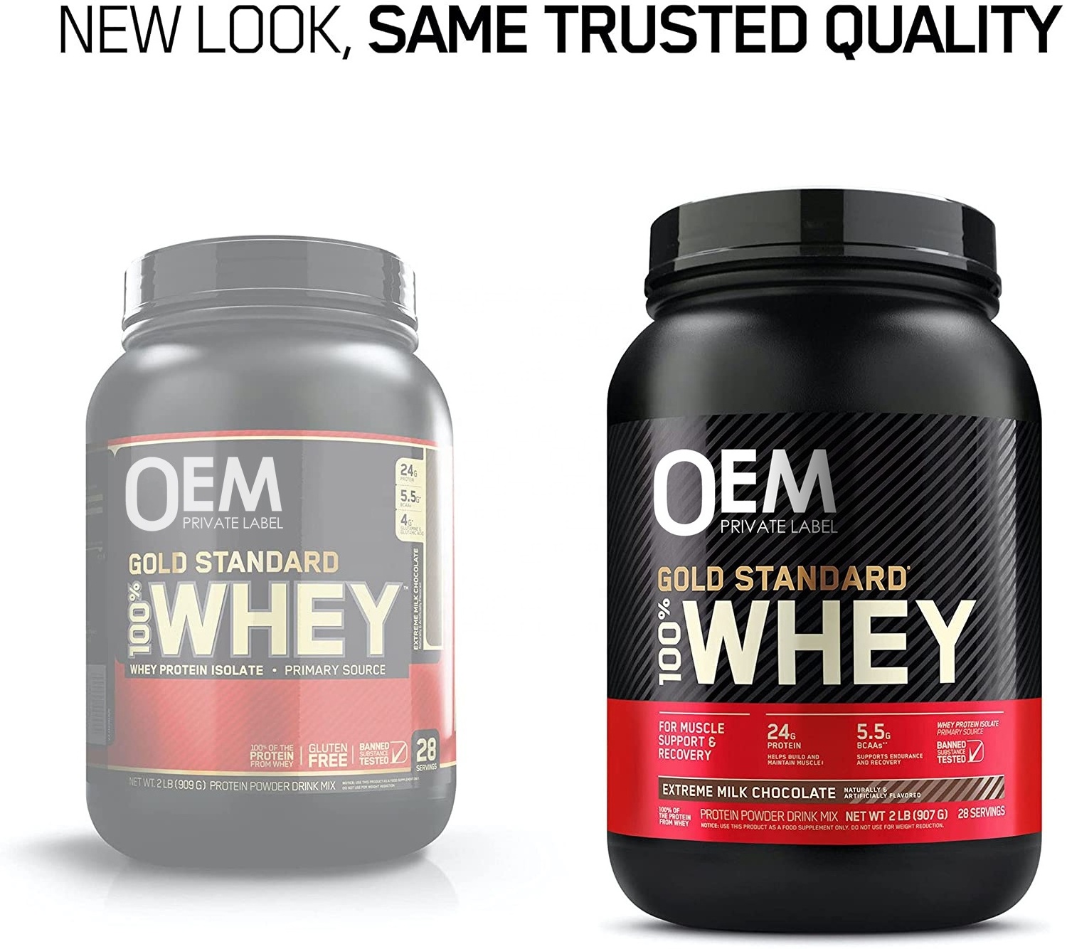 Wholesale Bulk Whey Protein Powder Sport Nutrition Supplement Build Muscle Weight Gain Powder Muscle Mass Gainer Whey Protein