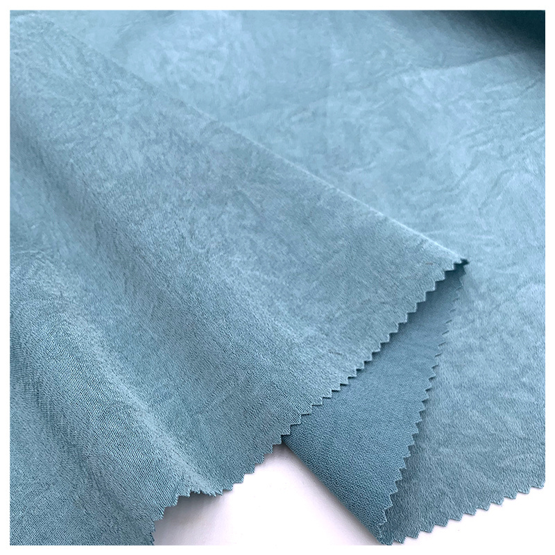 Clothing Wholesale Dress Supplier Chiffon Silk Polyester High Quality 100% Crinkle Back Pleated Stretch Crepe Satin Fabric