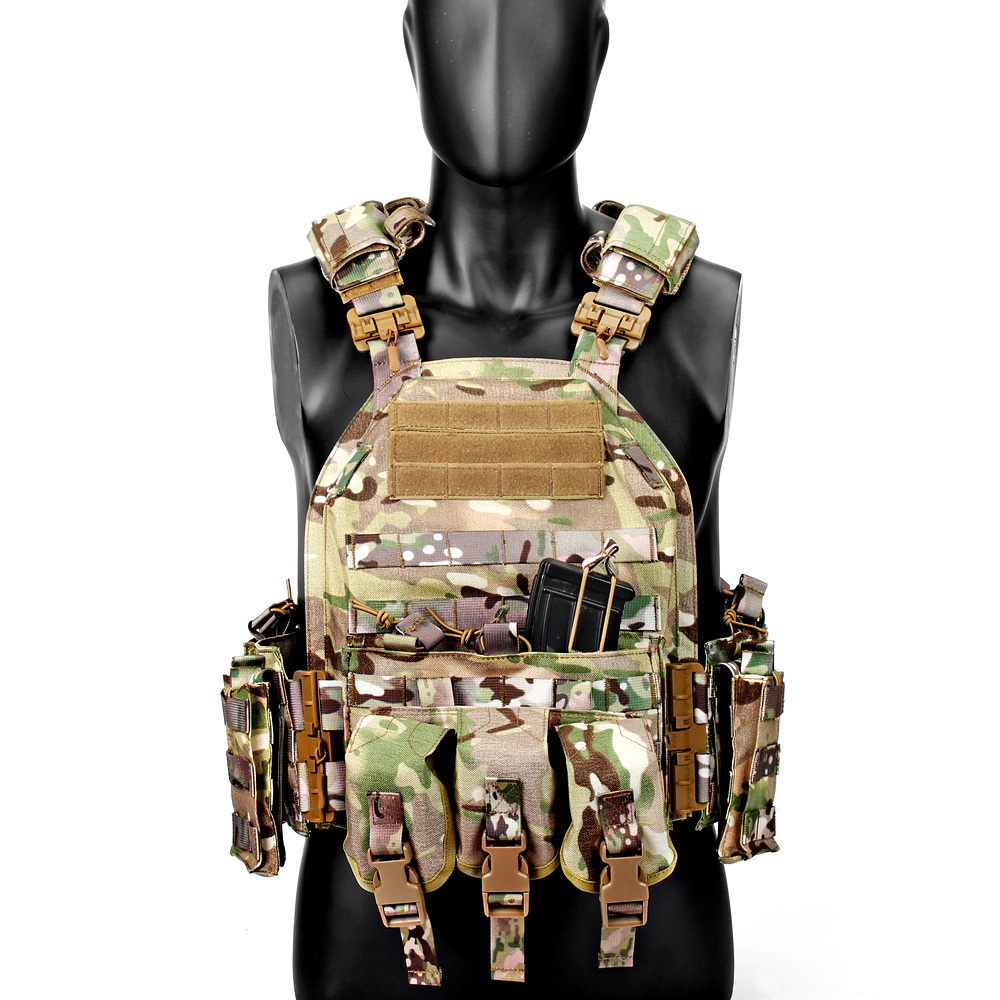 JSH Hot Selling Chaleco Tactico 1000D Polyester Tactical Vest Plate Carrier Colete Tatico Chalecos Tactico Free Combo