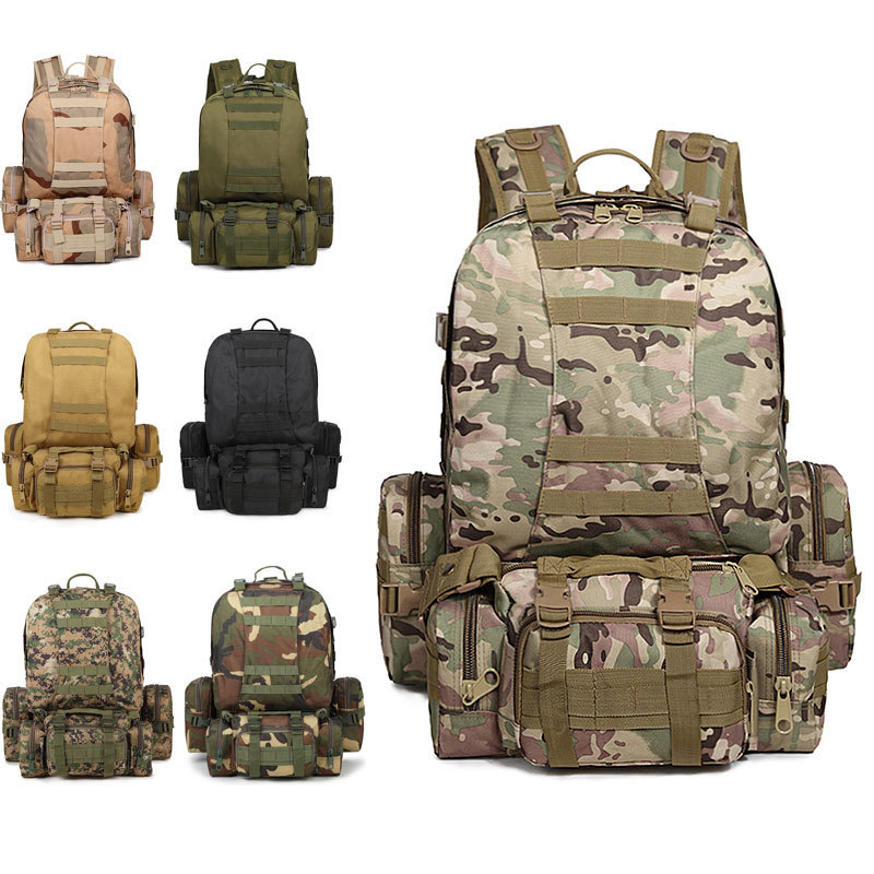 JSH Tactical Backpack 65L Special Operation Multifunctional  Mountaineering Sports Travel Camping Tactical Backpack