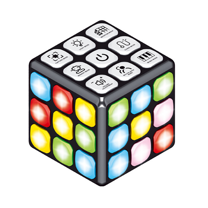 Flashing Cube Challenge Brain Memory With 7in1 Magic Cube 3pcs Lighting Up Cube Training Kids