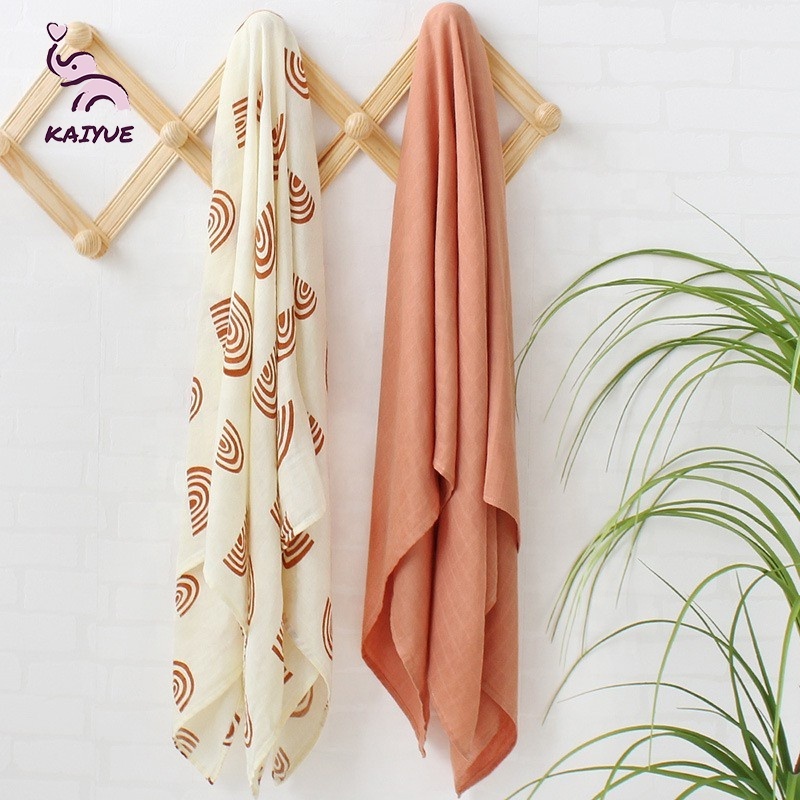 New Arrival 2-Layer Organic Bamboo Cotton Blanket Baby Bedding for Sleep