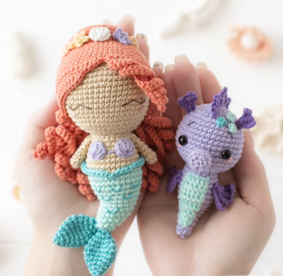 Ocean Chew Octopus Toy Rubber Rope Squeaky Toy Custom Crochet Mermaid Amigurumi Triton Ocean Animal 50 Unisex Plush Toy KY196