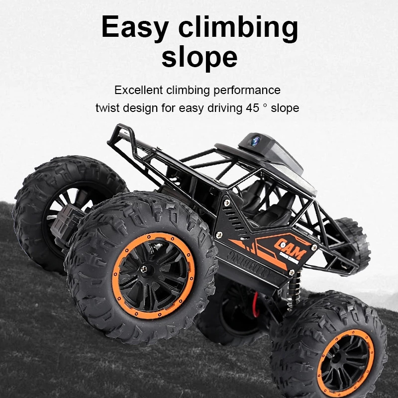 Rc Car With HD 720P WIFI FPV Camera Machine On Remote Control Stunt 1:18 2.4G Monster Trucks Radiocontrol Climbing Toys For Kids